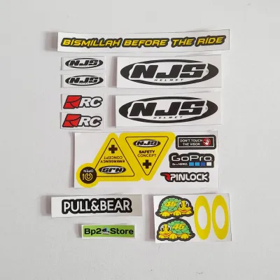 Stiker Helm NJS Bismillah Before The Ride Sticker Visor Helm