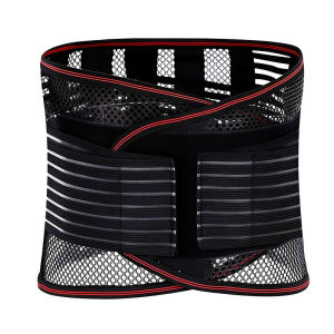 Double Pull Back Lumbar Support Belt Waist Spine Waist Trainer Brace Back Pain Relief Bengkung Tulang Pinggang 健身护腰带