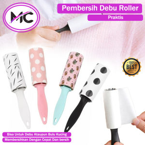 Roller Pembersih Pakaian Dari Debu Bulu Kucing Sticky Lint Roll Motif Alat Pembersih Serbaguna