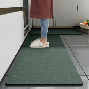 Kitchen Mat Non-slip Kitchen floor mat Water Absorption and Oil Absorption Nordic Kitchen Carpet Floor Mat Household Doormat Bathroom Entrance Nordic Carpet Long Runner Rug Kitchen Rug