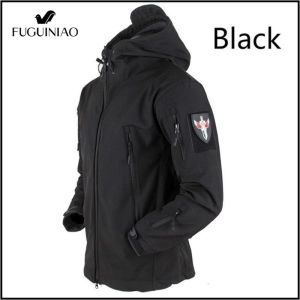 Fuguiniao เสื้อแจ็คเก็ตยุทธวิธี Multi-Pocket ระบายอากาศกลางแจ้งเสื้อกีฬากันน้ำและ Windproof ชายแจ็คเก็ตมีฮู้ด