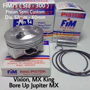Seher piston kit FIM high dome vixion mx king bore up jupiter mx