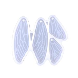 Angel Wing Decor Earring Silicone Mold Suitable for Epoxy Resin Diy Craft Backpacks Pendant Ornament Making