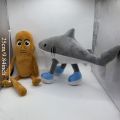 vgfd tung tung tung sahur toy Animal Cartoon Tungtungtungsahur Plush Toy Stuffed AI Brainrot Tralalelotralala Plush Doll Animal Reading Pillow Soft Shark Plush Toy Kids Birthday Gift. 
