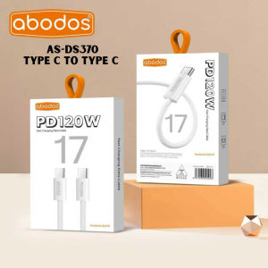 🔥Ready Stocks🔥abodos AS-DS370 Type C to Type C Cable 120W PD Fast Charge High Density Braided Charging Data Cable