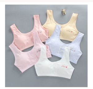 MOMO Kids Bra Baby Training Bras Teenage Girls Bra Soft Padded Cotton Underwear 8-16Yrs