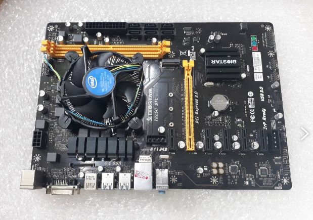Carte Mère TB250-BTC+ LGA 1151 + Processeur Intel I3-6100 3.7GHz – Occasion