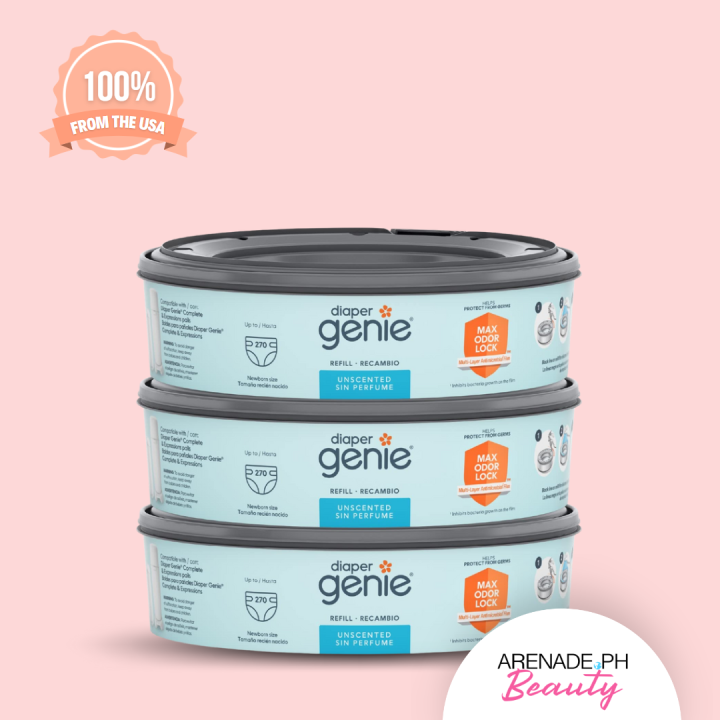 Playtex Baby Diaper Genie Hold Up to 270 Diapers each refill (3 Refills)  Lazada PH