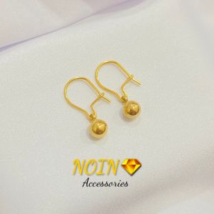 Anting Wanita Titanium Anti Karat Polos Pentol Korean Earing Aksesoris Fashion Murah