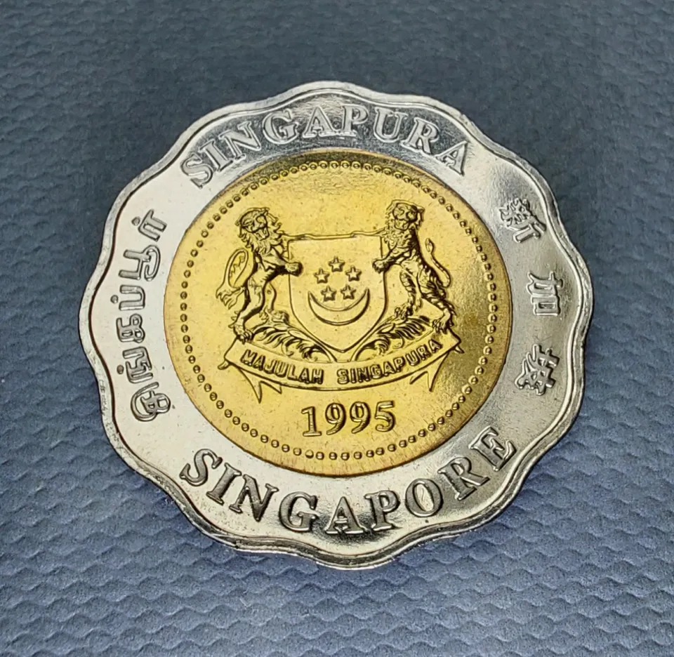 SG Stock] Singapore 1995 50th Anniversary United Nations 5 Dollars Bi-metal  Coin 1995 Penny Worth 5000 Japanese 5 Yen Coin Value - Lazada | Lazada  Singapore