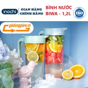 Bình nước Biwa 1200ml INOCHI sản xuất từ chất liệu nhựa AS nguyên sinh an toàn bền và đặc biệt không gây độc hại