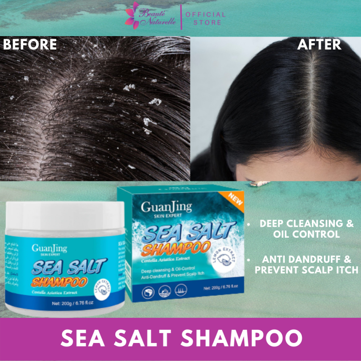 Sea Salt Shampoo Anti Dandruff Hair Treatment Shampoo For Scalp Itching