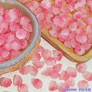 DIY - Charm đài sen làm từ Acrylic nhiều màu sắc có lỗ (10mm)  tự làm bằng hạt cườm phụ kiện trang sức bán sỉ