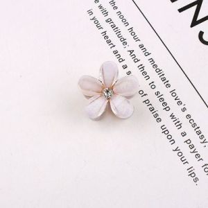 My Natural 1 Pcs Korean Lovely Camelia Small Hair Clip山茶花抓夹