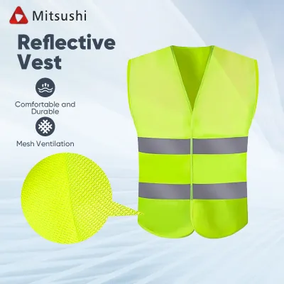 Mitsushi Reflective Vest Reflective safety vest high visibility motorcycle jacket safety fluorescent signal for police use