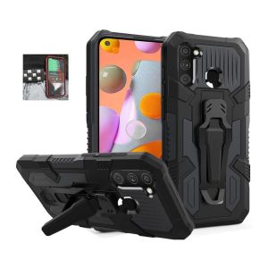 Case HP Untuk GALAXY A11/M11 Soft Case Belt Clip Case Armor Kick Standing Casing HP