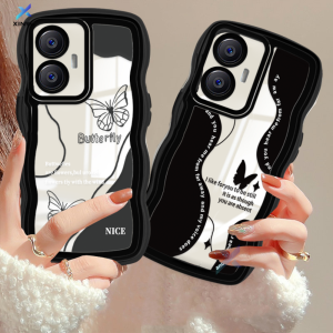 (Lokal Ready) Xinyu Casing hp Realme 5 Pro 5i 5S 6i Realme 10 9i 8i 6 7 Pro Realme C53 C51 C55 C30 C30s C31 C35 C21Y C25Y C11 2021 C15 C25 C17 C12 C3 C2 Narzo 50A Prime Fantasi Butterfly Pinggir Gelombang Wavy Softcase