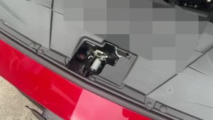 OnlyF U JeCar ABS Car Hood Latch Cover Decoration For Ford Mustang 2024 UP Automotive Interior Accessories 9T1N6