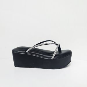 Leora Veddira - Shoeponic - Sandal Wedges - Hak 6 cm - SPN Jepit Wedges - Sendal Dewasa Perempuan