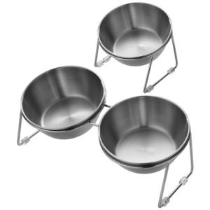 Elevated Dog Bowl Set Splash Proof Feeders And Easy To Clean Design For Small To Large Dogs Feeding Stand