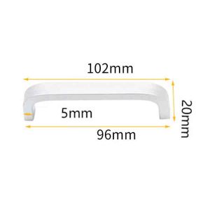 G6170 Tay nắm U nhôm đặc cửa tủ cao cấp GA625