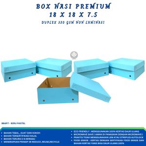 Dus Nasi 18x18 Box Nasi 18x18 Pastel Duplek 350 Gsm (Isi 5 Pcs--BB4P7)