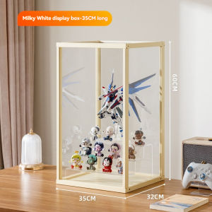 Doll Storage Display Stand Box High Transparent Acrylic Hand Cabinet Toy Wooden Dust-Proof Shelf