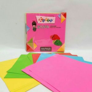 Origami Kertas Lipat Forte Warna warni 2 sisi Ukuran 20 x 20 cm isi 25