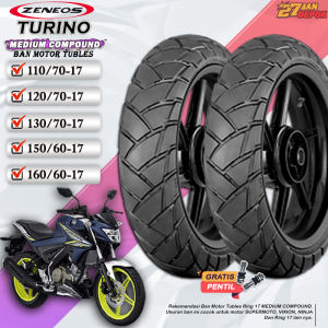 Ban Motor Tubeless Zeneos Turino Ring 17 Ban Motor Vixion Ninja R15 Tubles Depan Belakang Ring 17
