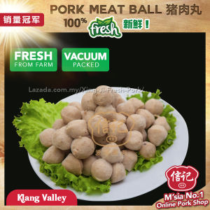 FRESH Pork Meat Ball 猪肉丸 500g Deliver KL Selangor【信记猪肉 Xing Ji Pork】| Meat Special 猪肉 猪肉丸 Meat Ball