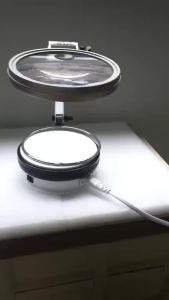 120mm 2X Folding Desk Magnifying Glass with LED Light Lamp for Reading Repair Engraving Craft Work Magnifier Helping Hands Loupe