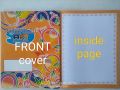 Student Portfolio cover  designs colored and designed page templates 40 pages (SOLD PER PIECE). 