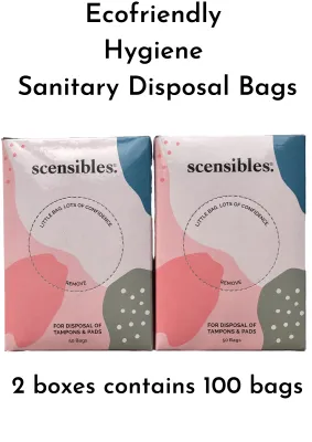 Couples: Scensibles 2 boxes of 100 Hygiene Clean Convenient Sanitary Disposal bags