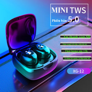 Tai nghe bluetooth XG12 crnaira tai nghe cảm ứng không dây TWS dual-pass 5.0 tai nghe stereo thể thao điện thoại di động