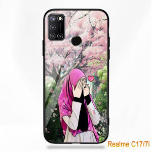 Softcase Glass Kaca Realme C17 - 7i - J39 - Casing Hp -Realme C17 - 7i - Case Handphone - Pelindung Handphone