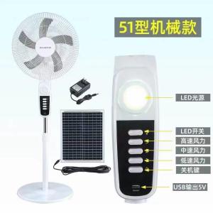 Solar Stand Fan with 0 Electricity Needed High Quality and Affordable Solar Fan New Solar Rechargeable 16 Inches