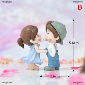 [COD] mingxuan 1 Pair Dancing couple Miniature Desktop Home Decor Cake Ornament Gifts Dollhouse