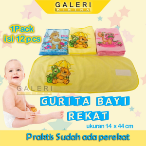 12Pcs Gurita Anak Bayi Perekat Rekat Baru Lahir Murah Grita Grito Balita Jumbo Instan Motif Lusinan