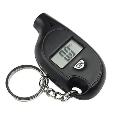 Mini LCD Tire Gauge Digital Pressure Gauge TPMS Tools Car Bike Motor Tyre Pressure Tester Detector Air Pressure Checker Adapter Portable Keychain