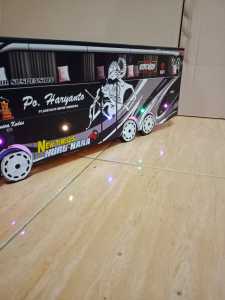 Bus Telolet Dobeldeker AKDP full lampu dan musik telolet jumbo Telolet Om