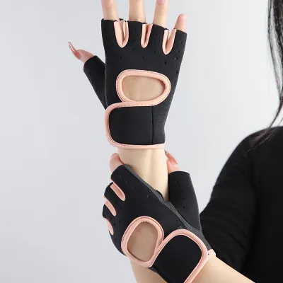 Womens Workout Gloves Gel Padding Yoga Pilates Strength Training Air Permeable Mesh