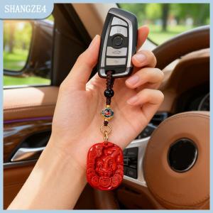 【SHANGZE4】 Trung Quốc Phong Cách Mười Hai Zodiac Pixiu Keychain Mặt Dây Chuyền Cho Phụ Nữ Người Đàn Ông May Mắn Màu Đỏ Pixiu Xe Keychain Tinh Tế Túi Trang Trí Phụ Kiện Quà Tặng