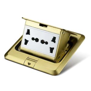 HOL Universal 250V Floor Ground Outlet Socket 6 Prong Receptacle For Kitchen Office Home Outlet