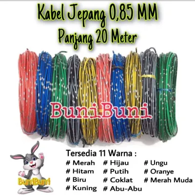 Kabel Bintik 0.85 MM X 20 Mtr Untuk Kabel Body Mobil & Motor Serabut Tembaga Kualitas Astra