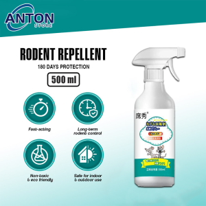 【Japan Tech】500ml Rodent Repellent For Rat Spray Safe And Non-Toxic Rat Repellent For Home & Car