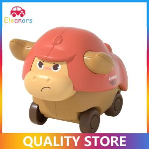 [Eleanor] Press To Go Car Toys For Toddlers Baby Mini Animal Race Cars Infant Play Vehicle Push Go Friction Bull Toys For 18 24 Month