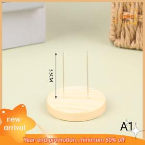 huhe รู้สึกว่าหัตถกรรมโพลิเมอร์ดินโครงการแสดงโครเชต์ amigurumi ยืนแสดงฐาน