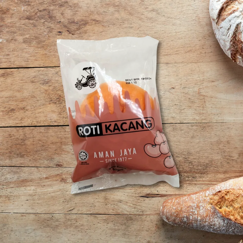 Roti Inti Kacang Merah Lembut