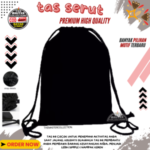 Tas Ransel Serut Drawstring Bag Motif Karakter Doraemon / Tas kampus / Tas Basket / Tas Futsal / Tas Ransel Stringbag / String bag Navy / Tas Bungkus Helm tas serut motiftas serut gambar