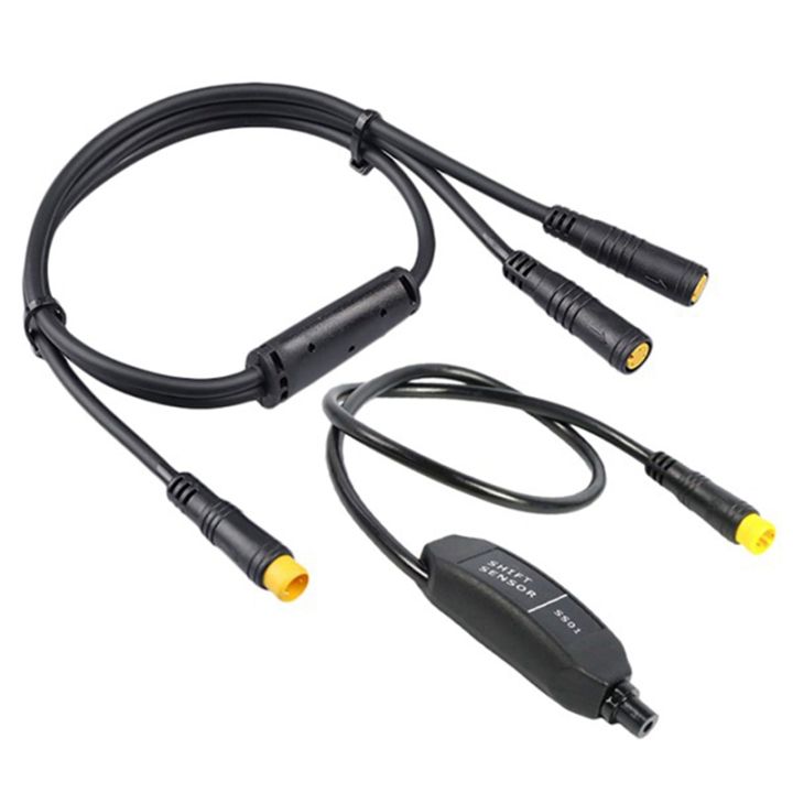Les-Theresa Câble Séparateur Y étanche 1T2 Avec Connecteur 3 Broches Pour Frein De Capteur De Changement De Vitesse BAFANG BBS01/BBS02/BBSHD